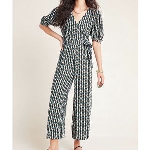 Anthropologie X Kachel Evie Abstract Jumpsuit Sz 8